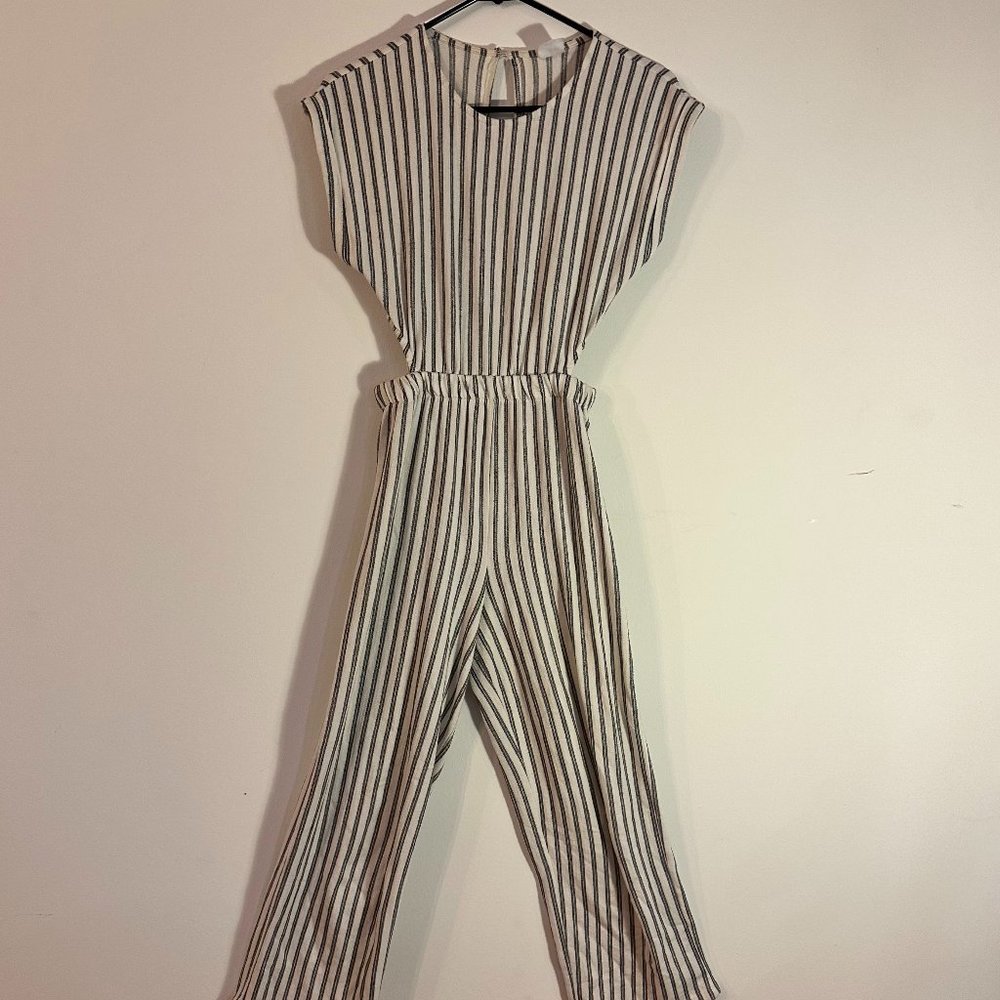 Zara Striped Cutout Jumpsuit For Girls Size !3-14